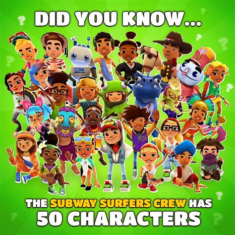Image 50 Characters On Subway Surfers Subway Surfers Wiki