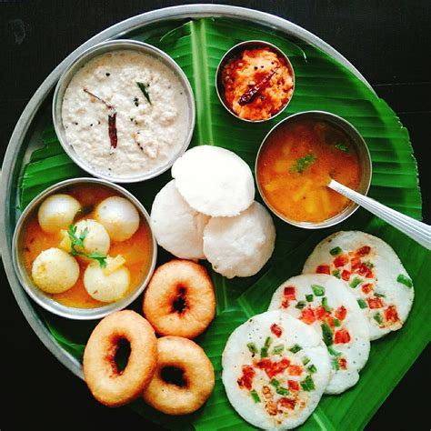 Mouth Watering And Delicious South Indian Breakfast Thali By Archanas