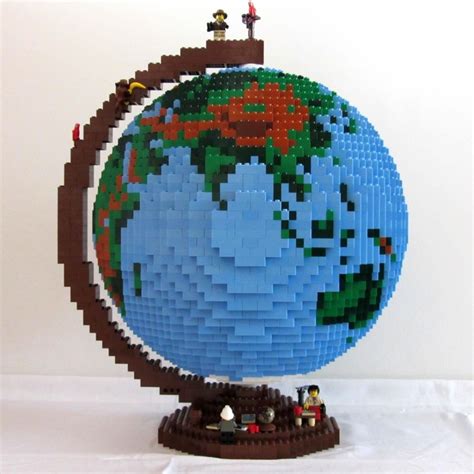 The Lego Globe From 3863 Bricks T Ideas Creative Spotting