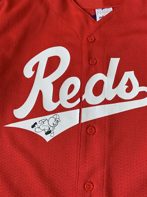 Vintage Cincinnati Reds Mlb Baseball Jersey By Majestic Rare Etsy