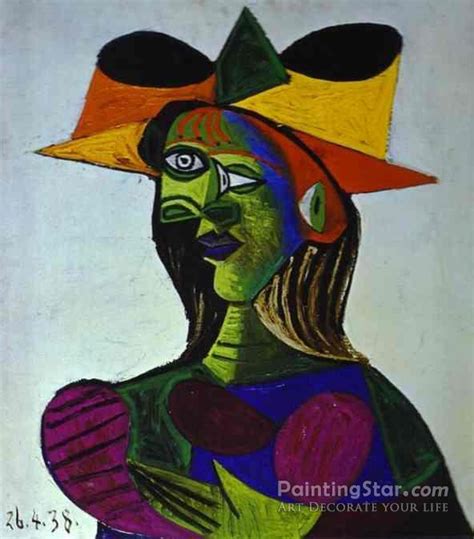 Portrait Of Dora Maar 1938 Artwork By Pablo Picasso Oil Painting And Art