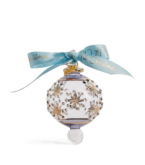 Artifactually Glass First Christmas Bauble 2023 Harrods Us