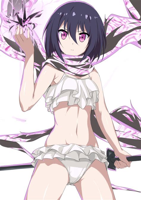 Mata Aro Yamoto Koki Ninja Slayer S Girl Bikini Black Hair Frilled Bikini Frills