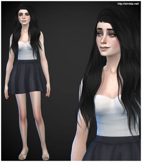 Sims 4 Hairs Simista Stealthic Heaventide Hairstyle Retextured