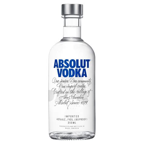 The company is a premium international brand and deals with vodka, wine, etc. Buy Absolut Vodka 350ml | Price and Reviews at Drinks&Co