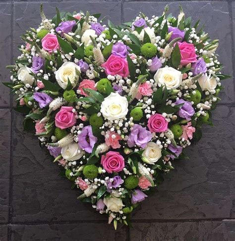 Full Funeral Heart Wreath Funeral Flower Arrangements Funeral Floral