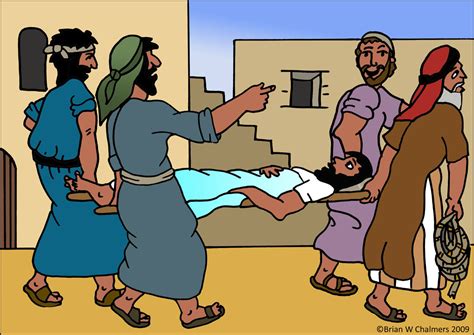 Jesus Heals The Paralytic Man Flip Chart Ebibleteacher