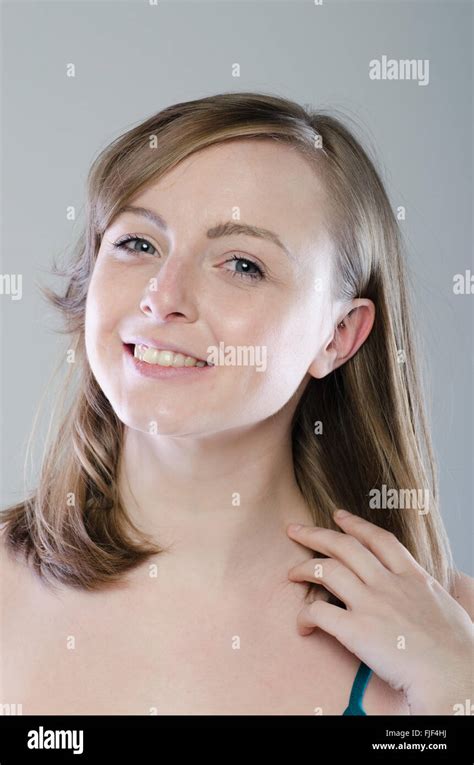 Happy Young Woman Smiling Stock Photo Alamy