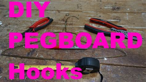 Diy Pegboard Hooks Use Tools At Home Youtube