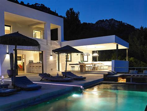 Modern Villa With Spectacular Sea Views In Ibiza Spain