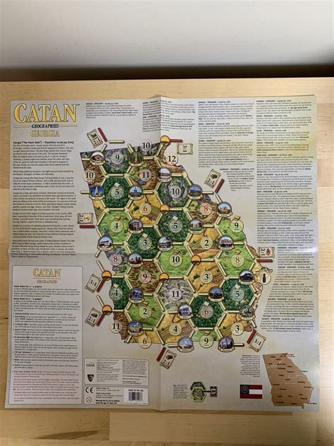 Settlers Of Catan Geographies Georgia United States Expansion Map