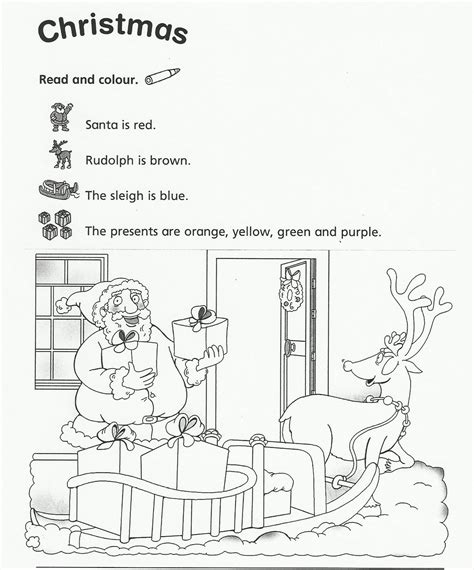 Christmas and winter worksheets and printouts. English Buddies ESL: Christmas Worksheets