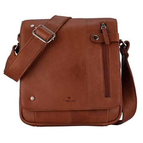 Buy Finelaer Vintage Leather Crossbody Shoulder Flap Over Bag For Men