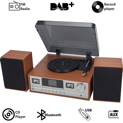 Buy Denver Mrd 105 7 In 1 Record Player Hi Fi System With 24 Inch