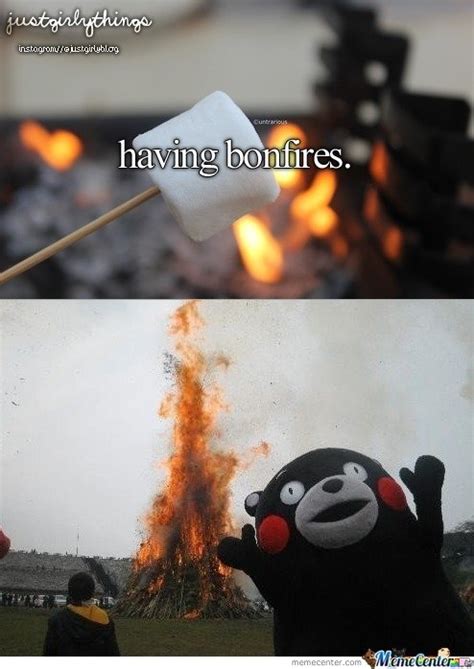 Bonfire Kumamon Know Your Meme