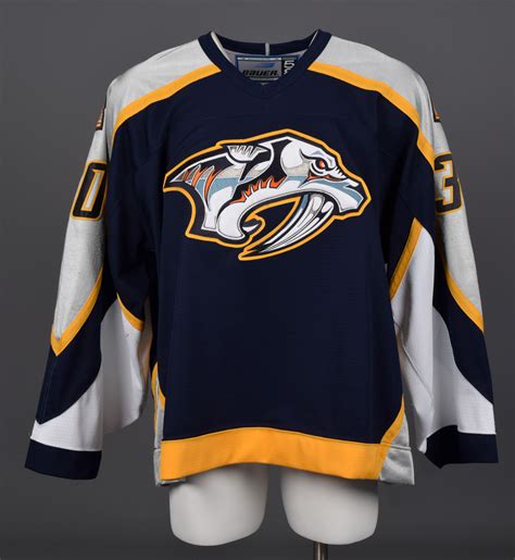 ( 0.0 ) out of 5 stars current price $112.49 $ 112. Lot Detail - Chris Mason's 1998-99 Nashville Predators Game-Worn Inaugural Season Jersey with ...