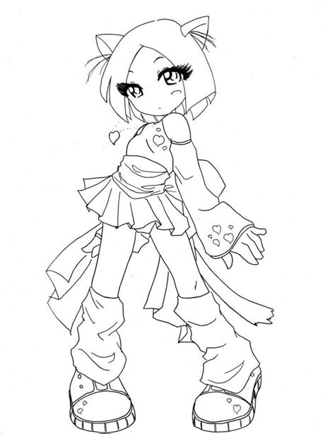 Girl Coloring Pages ⋆ Coloringrocks Chibi Coloring Pages Coloring