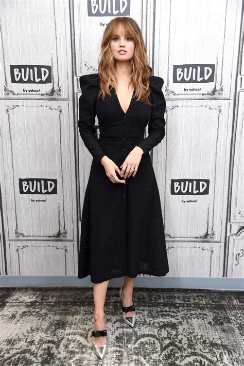 Debby Ryan In A Black Dress Visits Aol Build Series In New York 1017