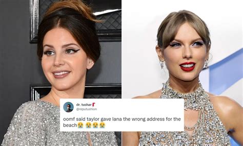 Fans Can Hardly Hear Lana Del Rey In Taylor Swifts Snow On The Beach