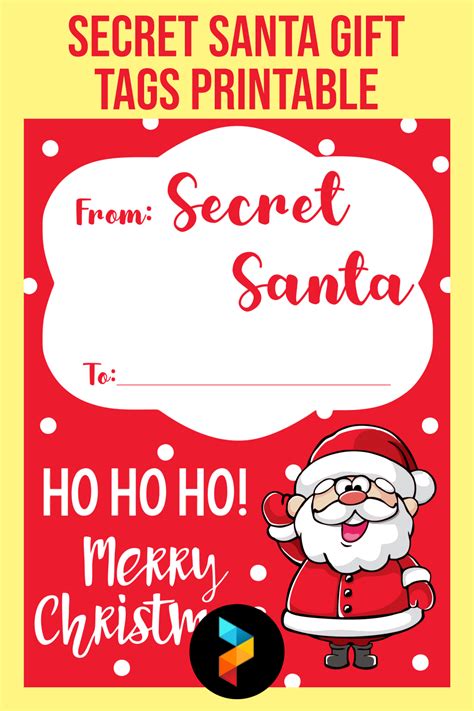 free printable secret santa t tags my xxx hot girl