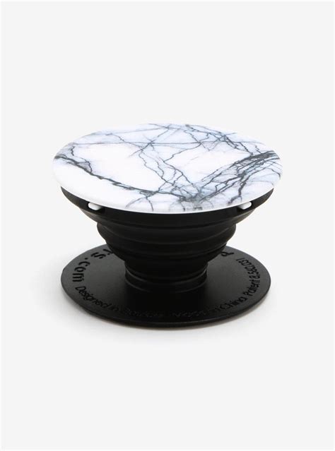 Popsockets White Marble Phone Grip And Stand Geometric Iphone Case