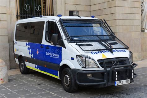 Police Van At Barcelona Spain Editorial Image Image 34410725