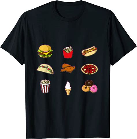 Fast Food Meals T Shirt Uk Fashion