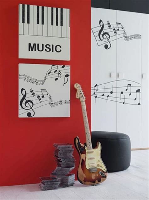 20 Inspiring Music Themed Bedroom Ideas Homemydesign Decoracion De Dormitorios Juveniles