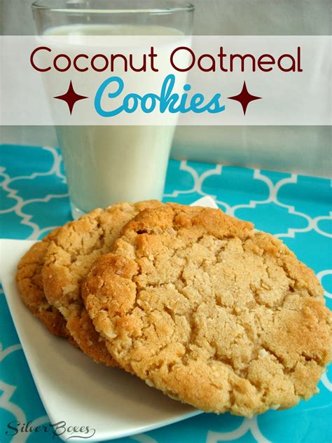 Chewy Coconut Oatmeal Cookies Recipe — Dishmaps