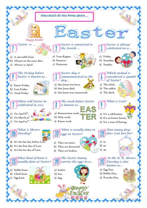 How many of these can you guess correctly? 24 Fun Easter Trivia for You to Complete | KittyBabyLove.com