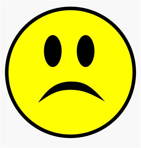 Emoticon Smiley Yellow Sad Face Emoji Clip Art Free Transparent My