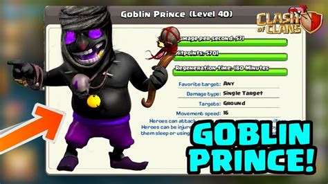 New Goblin Prince Hero Clash Of Clans Update Concept 2018 Youtube