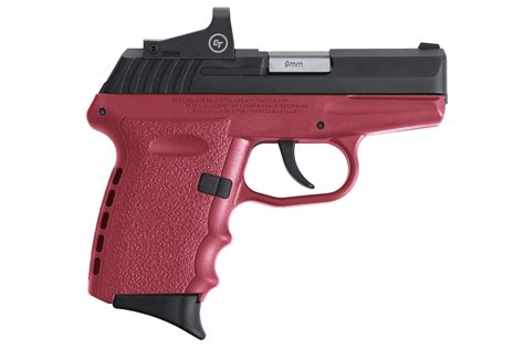 Sccy Cpx 2 9mm Pistol With Crimson Frame And Red Dot For Sale Online