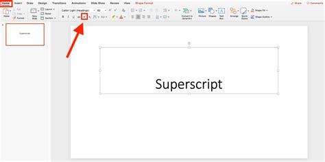 How To Format A Subscript Or Superscript In Powerpoint