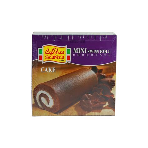 Sara Mini Swiss Roll Chocolate 20 X 20g Online At Best Price Cakes