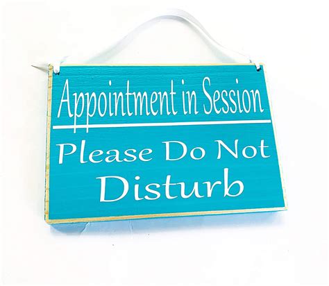 8x6 Appointment In Sessionplease Do Not Disturb Choose Color In Session Custom