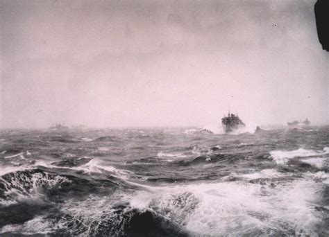 World War Ii North Atlantic Convoy Duty During Heavy Weather Feb 1942