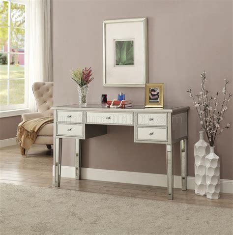 800849 Glam Writing Desk By Coaster Wmirrored Accents