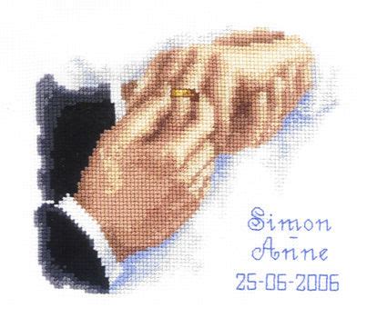 This is a digital cross stitch pattern that you can instantly download from etsy after purchase. With This Ring Wedding Sampler - cross stitch kit by Vervaco