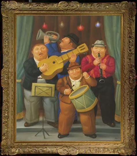 Art Oil Painting Repro Of Fernando Botero Fat Man On Canvas X Picclick
