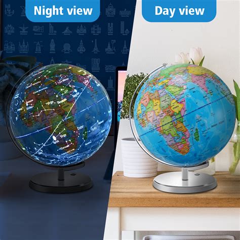 Kingso World Globe 12 13 Inch Educational Globes For Kids Geography