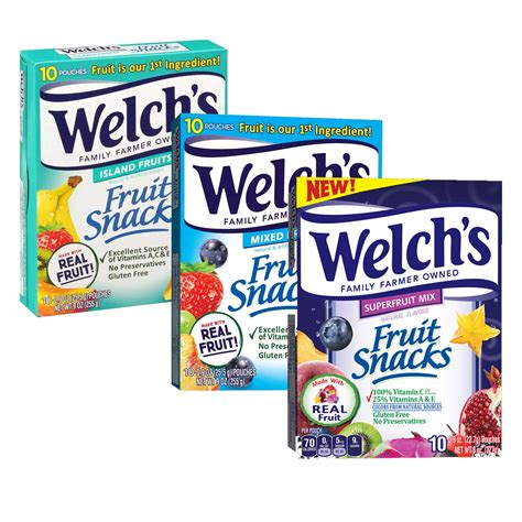 Buy Welchs Welchs Real Fruit Snacks Trio Island Fruits Mixed Fruits