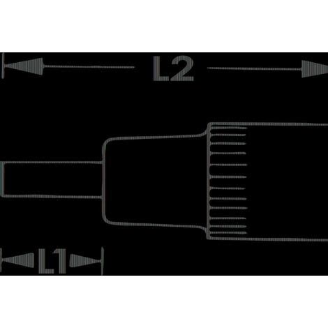 VIGOR Douille mâle T Plus V7055 IP55 Carré creux 1 2 pouce 12 5 mm