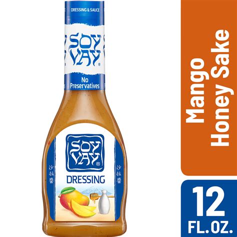 Soy Vay Mango Honey Sake Dressing And Sauce 12 Oz Bottle