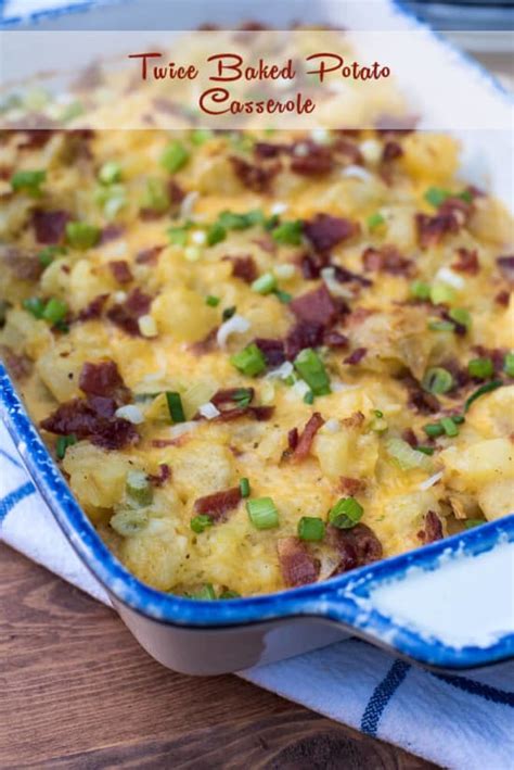 Baked potato and sausage casserole is one of our most popular recipes. Twice Baked Potato Casserole | Valerie's Kitchen