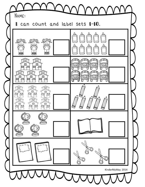 Print And Go Math Worksheets Back To School The First Couple Weeks Of