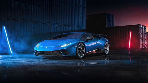 1280x800 Blue Lamborghini Huracan 4k 720p Hd 4k Wallpapers Images