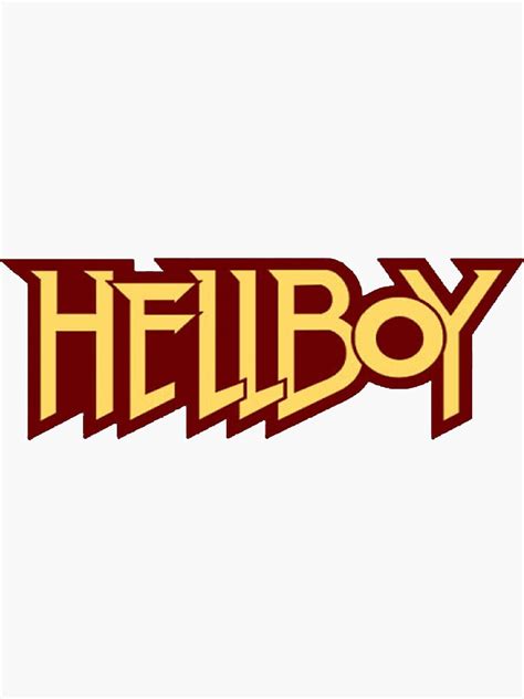 Hellboy Logo Sticker By Loloman23 Redbubble