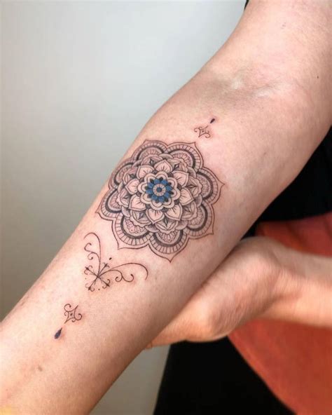 Mandala Tattoo On The Inner Forearm