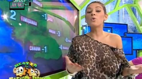 weather girl exposes boobs in totally see through top on live tv cloud hot girl